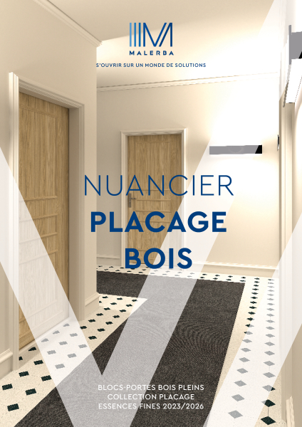 PLACAGE BOIS – Nuancier pour blocs-portes bois pleins 2023/2026